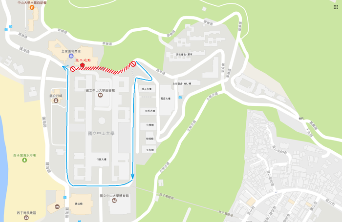 活動中心前方道路封閉公告圖片