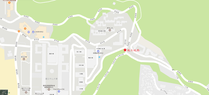 L棟崗哨叉路口道路施工公告圖片