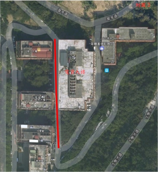 電資大樓前方道路圖片